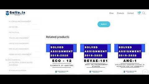 IGNOU BCOC 131 SOLVED ASSIGNMENT 2019 20