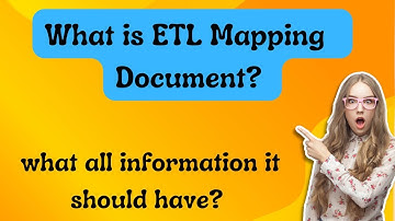 What is ETL Mapping Document | What all details ETL mapping documents should have #etl #datascience