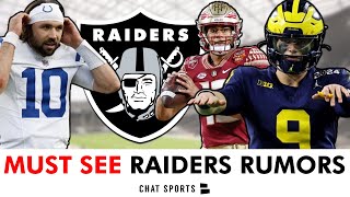 Raiders Rumors On J.J. McCarthy, Aidan O’Connell, Gardner Minshew, Jordan Travis, Isaiah Pola-Mao