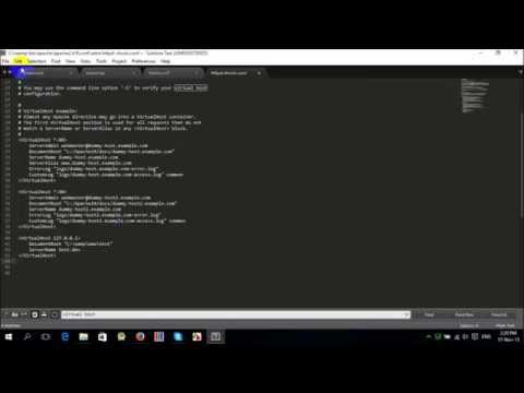Virtual host creation in apache