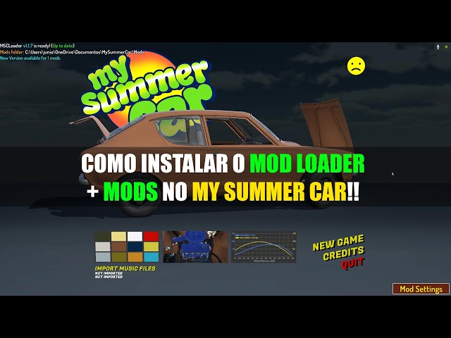 My Summer Car Brasil: [Mod] MSCLoader - Leitor de Plugins