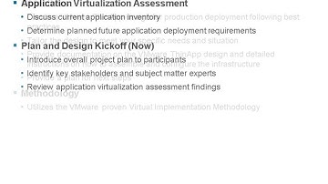 VMware  VMware ThinApp Plan and Design Kickoff