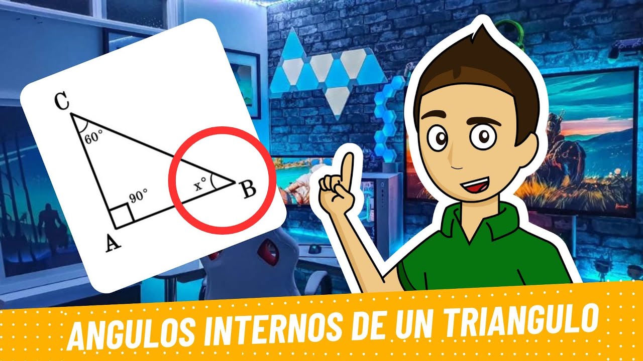 ¿Cuánto vale x en el triángulo? | Ángulos internos de un triángulo