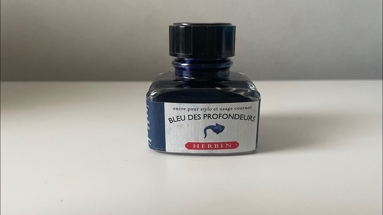 Inchiostro Herbin Riflessi Di Zaffiro - Per Penna Stilografica, 30 Ml, Bottiglia 5.5x5x5 Cm