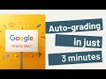 Google Forms Tutorial for Teachers | Create a Quiz with Auto Grading in 3 Minutes