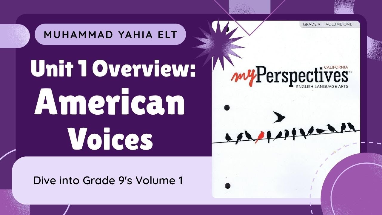 Unit 1 Overview - American Voices - My Perspectives - Grade 9 - YouTube