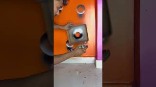 3d bubble wall design painting bedroom 🏡#wallpaiting #painting