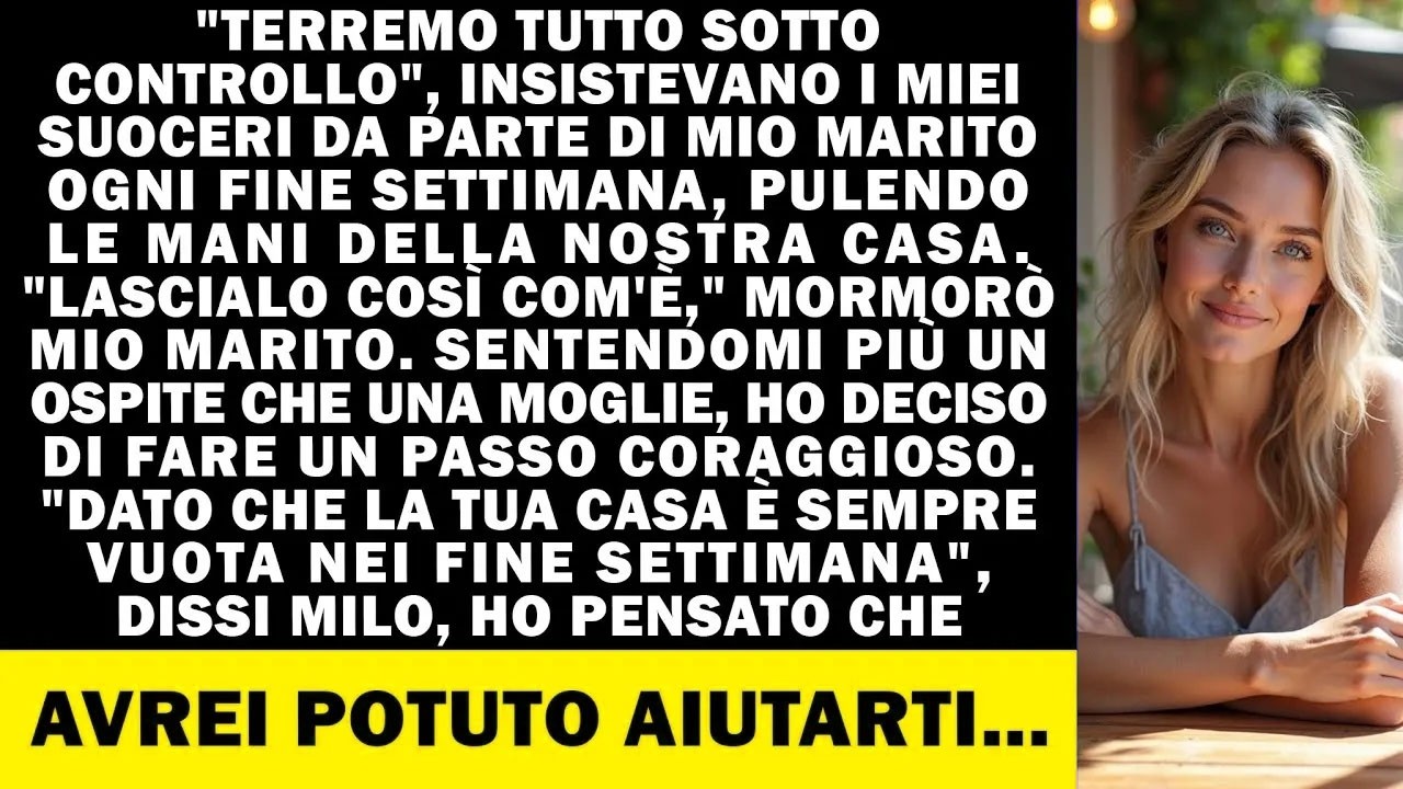 Per due anni i miei weekend non mi sono più appartenuti. Venerdì sera, puntuali come la pioggia, i genitori di Derant entravano in casa mia con le valigie, come se tornassero da un viaggio di...