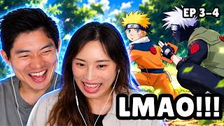 😂 SHE'S NEVER LAUGHED THIS HARD FROM AN ANIME... - NARUTO EPISODE 3, 4 REACTION!!!