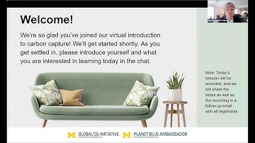 Planet Blue Ambassadors Presentation: Introduction to Carbon Capture & Conversion