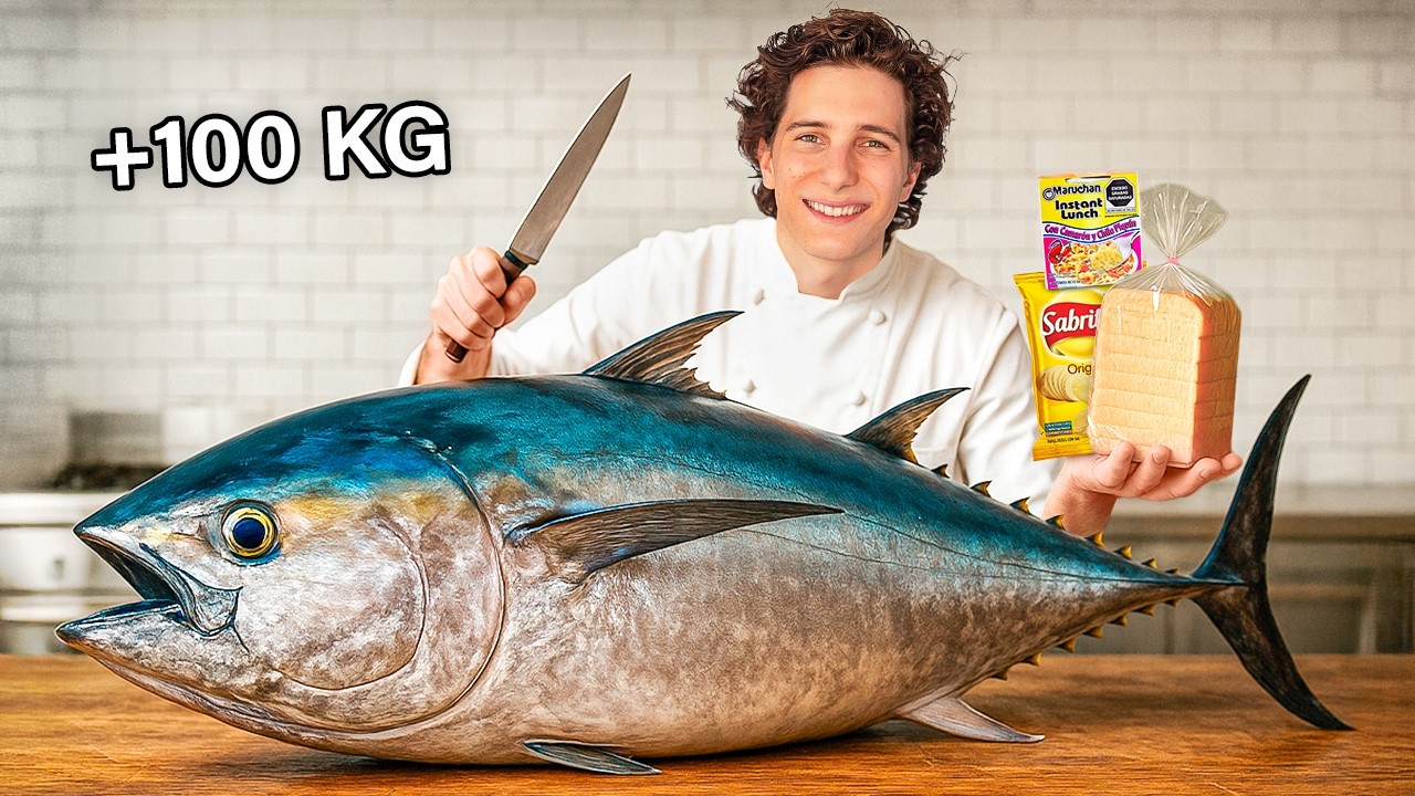 ¿Cómo cortar un Atún GIGANTE? (del Oxxo a Gourmet)