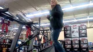 Exercising in Wal-Mart