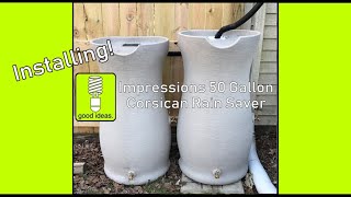 Installing Good Ideas Impressions 50 Gallon Corsican Rain Saver : Costco