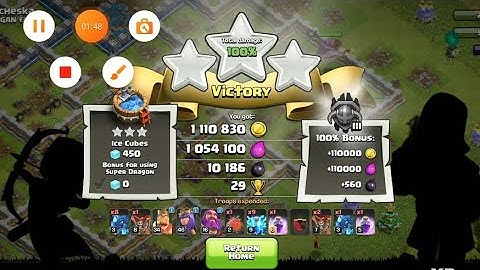 10,000 Dark Elixir Loot || CoC Attack