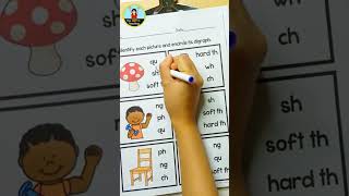 Digraph Worksheets Identify and Encircle for Kindergarten &amp; 1st Grade Phonics Practice