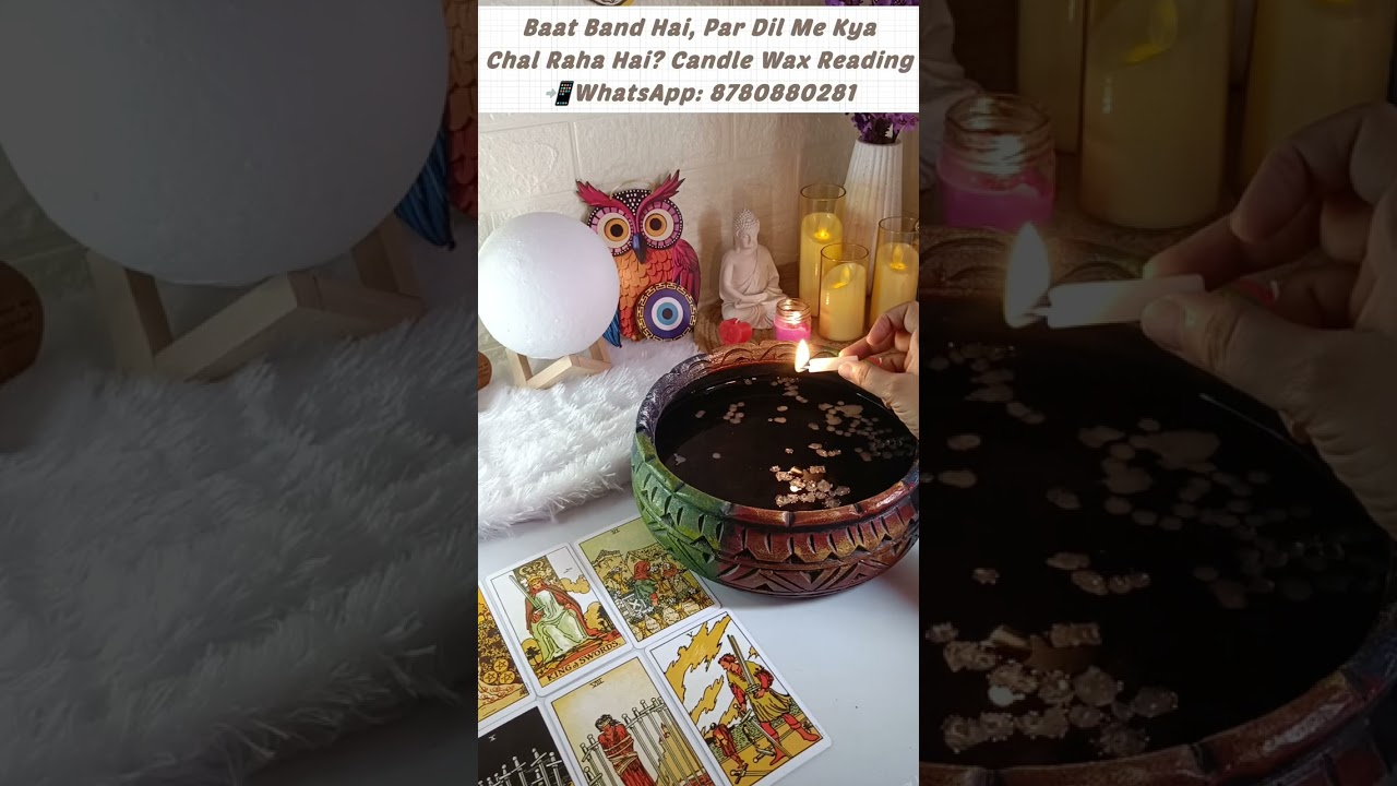 Candle wax reading 🕯️#viral #viralvideo #tarot 
