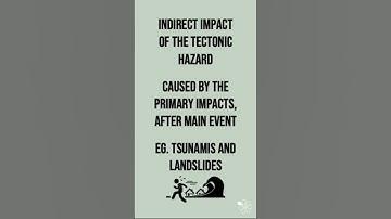 Secondary Impacts of Tectonic Hazards | 60 Second Geography on Tectonic Hazards
