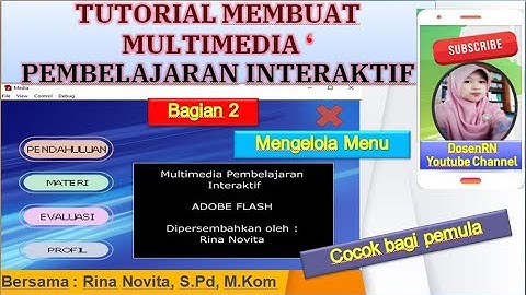 Tutorial Membuat Menu || Membuat Multimedia Pembelajaran Interaktif Bagian 2 || Adobe Flash Pemula