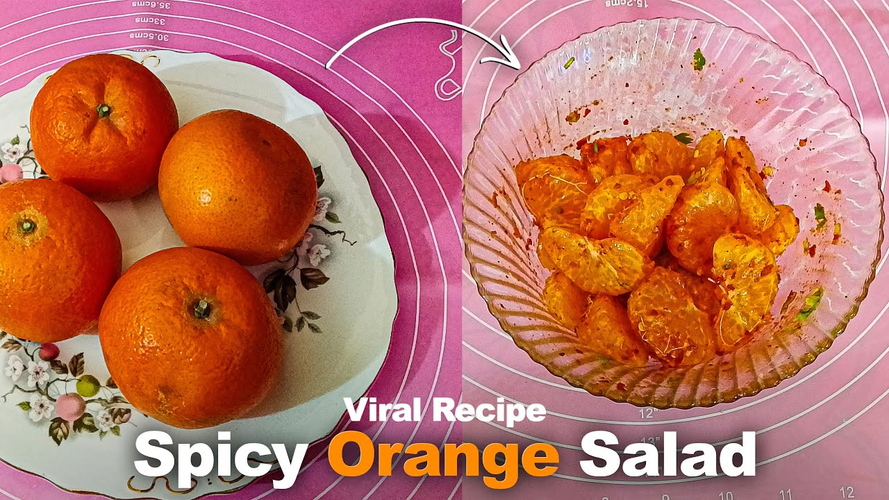 Spicy Orange Chaat Quick Recipe || Shazay Diaries