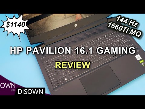 HP Pavilion 16.1 Gaming Laptop Review - GTX 1660Ti MQ/ 144Hz