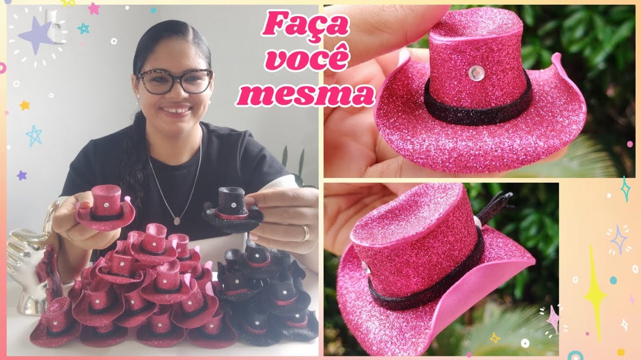 CHAPÉU TEMA BOIADEIRA 💖 MUITO FÁCIL VOCÊ VAI AMAR 😍 #anacastelaboiadeira
