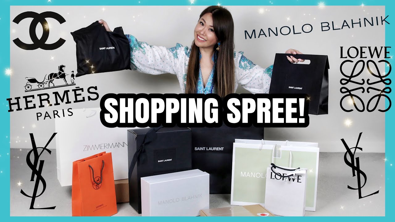 DESIGNER SHOPPING SPREE Luxury Haul Ft YSL Hermes Chanel 