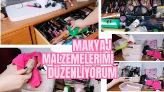 Makyaj Malzemelerimi Düzenliyorumfar Paletlerim Tüm Makyaj Malzemelerim