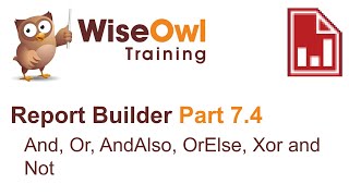 Ssrs Report Builder Part 74 - And Or Andalso Orelse Xor And Not