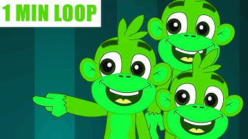 🎵 Five Little Monkey Remix (1 Minute Loop) Nursery Rhyme Beats Fun Sound Variations @MonkeyLoopWorld