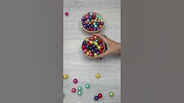 Satisfying Colored Pearls Amazing Reverse video #satisfying #beads