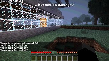 Minecraft - Single Player Commands 1.1, 1.0, 1.8.1 No Damage Upon Fall Glitch Walkthrough