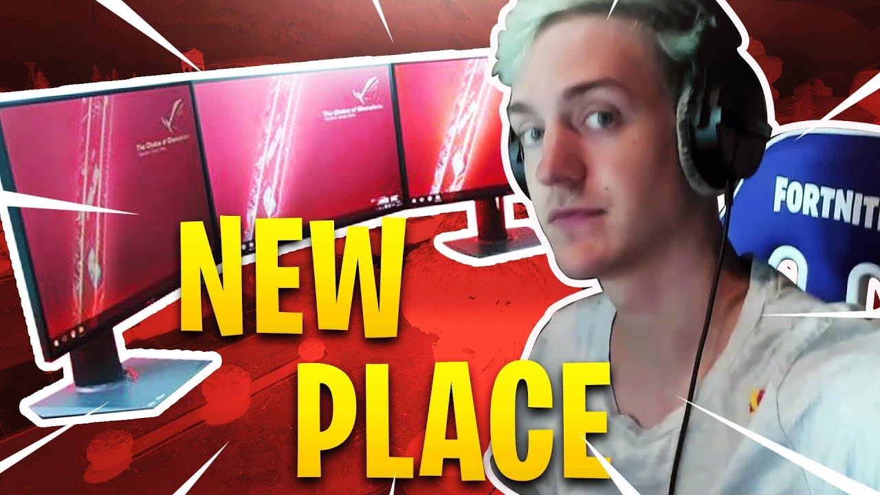 Ninja Shows his * NEW EXPANSIVE * Gaming Setup - Fortnite Battle Royale ...