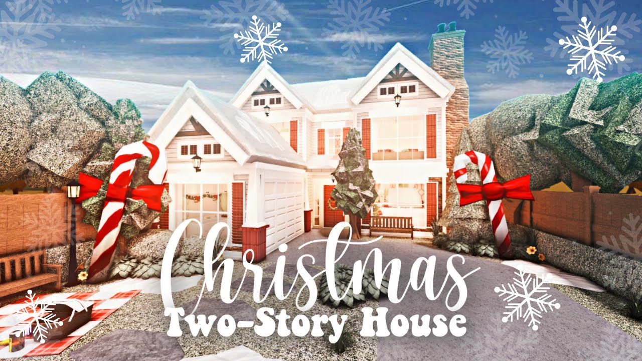 Roblox Bloxburg - Winter Two-Story House Exterior - Minami Oroi - YouTube