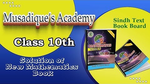 class 10 new mathematics book Exercise 21.3 (Question 1) https://youtube.com/@MusadiqueMuslim