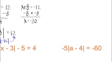 Algebra II - 1-4: Solving Absolute Value Equations