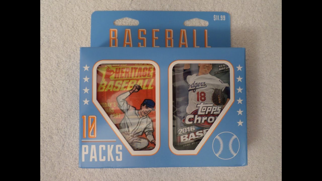 11.99 Fairfield Baseball Cards 10 Pack Box YouTube
