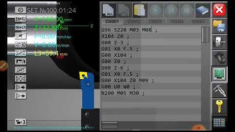 CNC Simulator Facing Operation