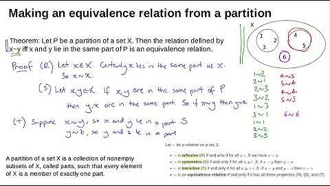 MATH0005 L13: equivalence relations and partitions