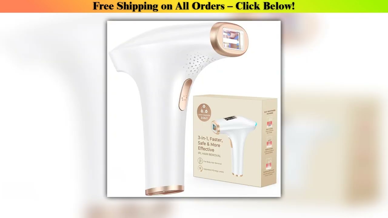 999900 Flashes IPL Hair Removal Safe Permanent Painless Epilator Face Body Arms Leg Whole Body