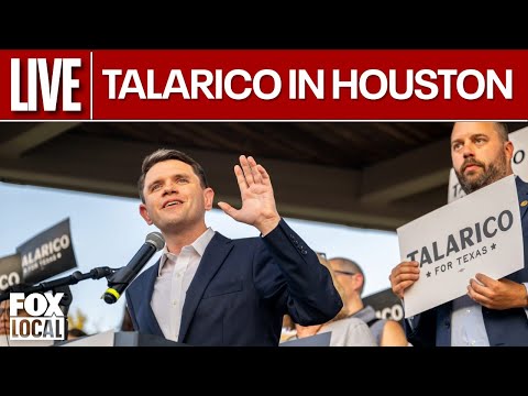 Texas Senate Democratic Candidate James Talarico holds rally in Houston