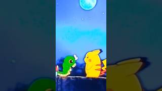 Pikachu and Caterpie Cute Scene #pokemon #anime #pokémon #pikachu #caterpie #cute #shorts