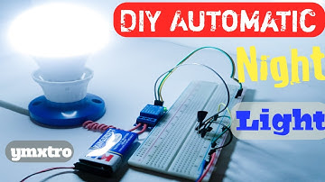 Simpe DIY Automatic Night Lamp Circuit Using LDR and BC547 Transistor