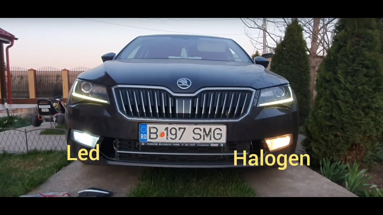 How you can change your halogen fog lights to LEDs on your Skoda Superb
