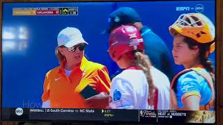 Oklahoma Sooners Softball - Poor Sportsmanship