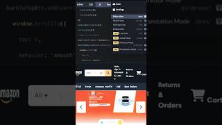 Amazon Website #amazon #website #techstack #html5 #css3 #javascript #technology #shorts