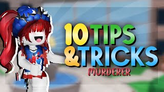 10 TIPS and TRICKS for when you are MURDERER in MURDER MYSTERY 2