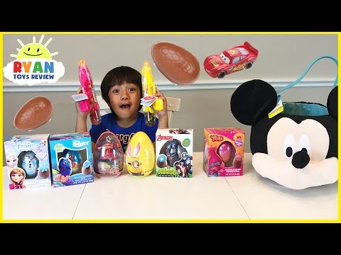EASTER EGGS SURPRISE 2017 Disney Cars Trolls Minions Finding Dory Frozen Elsa Marvel Avengers