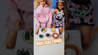 DIY CLAY FOODS FOR DOLLS MINIATURE DIY! #food #doll #like