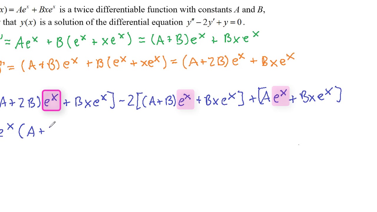 differential equations by separation of variables homework