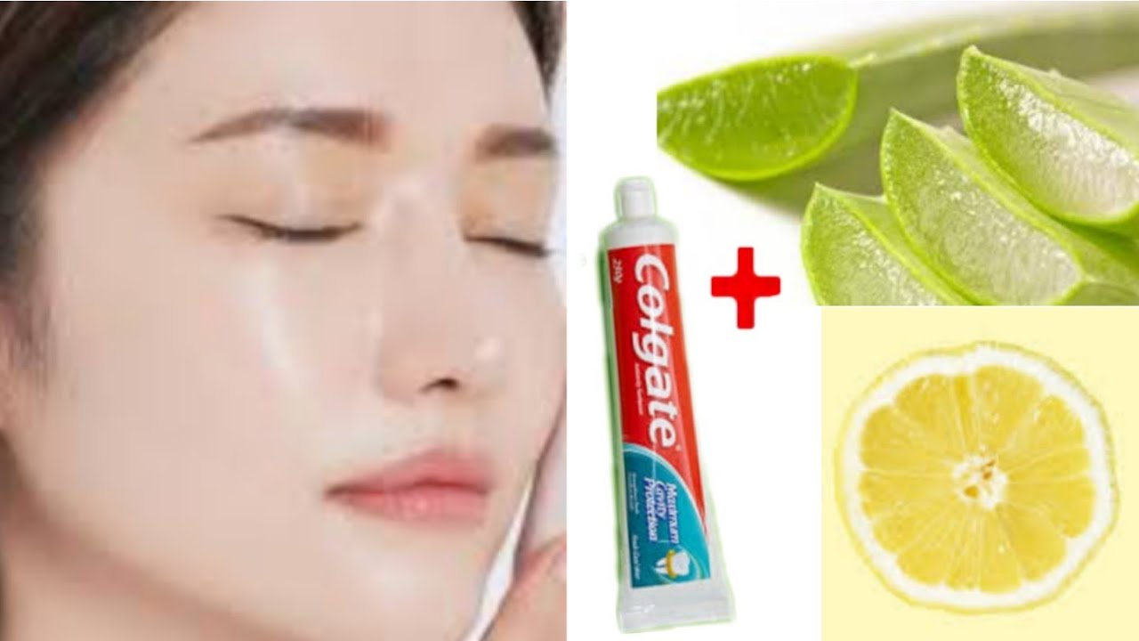 Skin Whitening Aloe vera and Colgate with Lemon Facial_Get Fair